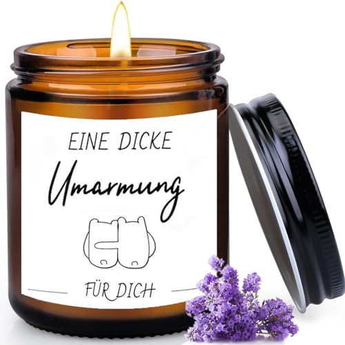 Regalos para novia: un abrazo grueso de lavanda, vela perfumadora, regalo para novia, regalo de cumpleaños, regalo de cumpleaños para mujeres, hermanas, novias