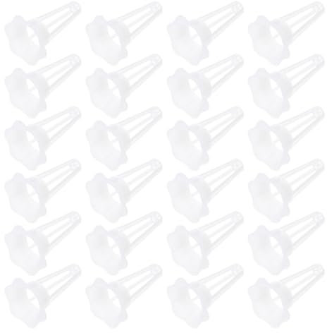 BESPORTBLE 100pezzi Vaso Rete Idroponico in Plastica Tazza Cestello per Piante Fessure Adatto per Coltivazione di Ortaggi e Decorazione di Casa Giardino Terrazza