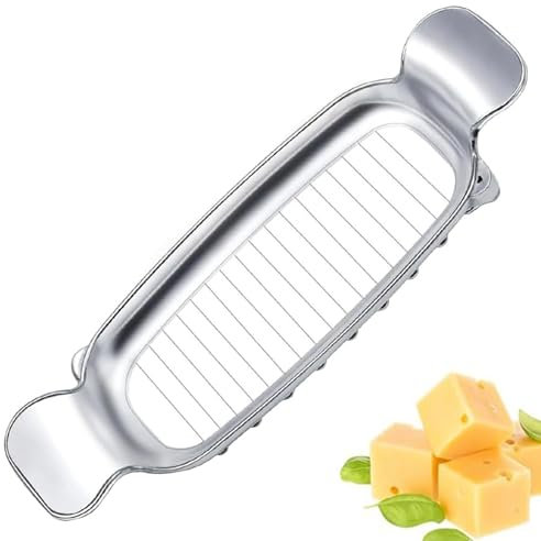 Premium Butter Wire Slicer, Multifunctional Cheese Cutter, Aluminum Cheese Wire Slicer for Uniform Slicing