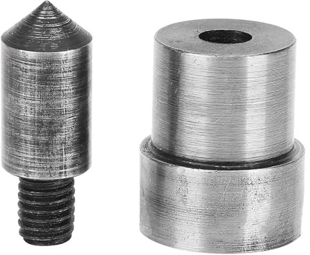 Gsycle 2PCS 1.5‑16mm Leather Belt Hole Punch Tool, 45# Steel Punching Mold Hollow Hole Puncher Leather Holes Templates for Watch Bands Belts (6.0 mm)