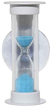 Minuteur de douche écologique à économie d'énergie ou de brossage des dents, étanche (1, 5 minutes, bleu)