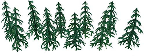 Evelay Cake Toppers Merry Christmas Cake Decoration 10 Pieces Cupcake Toppers Multi Purpose Decoration (10 Fir Tree)