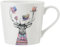 MIKASA Tipperleyhill Hirsch Druck Porzellantasse, 380ml Fine China Tasse mit echtem Gold Details, Neuheit Tasse für Tee & Kaffee mit Tierdruck, Geschenk-Boxed