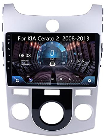 Sistema de navegación por satélite para automóvil con Pantalla táctil Dual de 9 Pulgadas, cámara de Respaldo Apple CarPlay para K-IA Cerato 2 2008-2013 Plug and Play Android10 2Din Radio de naveg