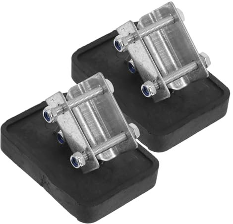 DECOMELODY 2pcs Non-Slip Ladder Foot Pads with Rubber Base Protective Covers for Enhanced Stability All Ladder Types