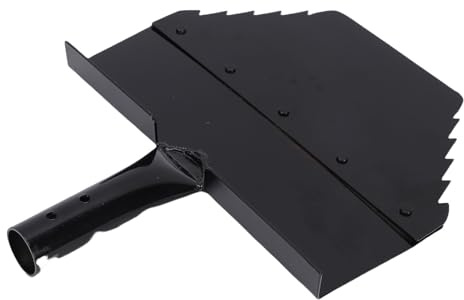 Hamwesh Pala per la Pulizia del Giardino, Pala Piatta Multifunzionale in Acciaio Al Manganese per Carichi Pesanti con Design a Denti Trapezoidali, per Rimuovere la Dai Bordi del Prato