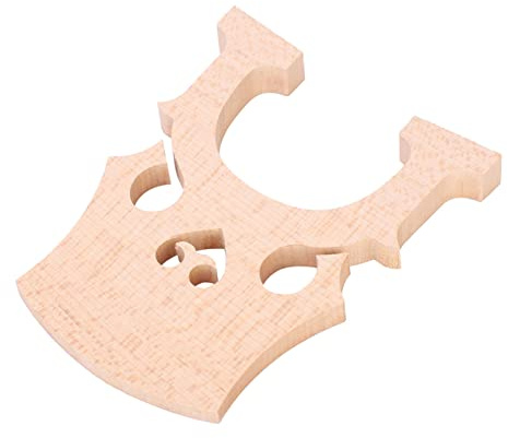 Fafeicy Cello Bridge Maple Wood Blank Uncut Cello Part 11 X 9 X 1.3cm for 4 4 Players Smooth Fit Sound Transmission Lightweight Replacement (/)