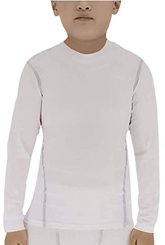 Barn absorberande baslager pojkar kompression topp långärmad t-shirt för fotboll baseball hockeyträning