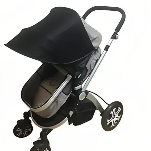 Pare-soleil Universel pour Poussette Anti-UV Ciel de Landau Protection Solaire UPF 50+ Été Couverture de Poussette Bébé Parasol Moustiquaire Accessoires de Poussette Anti moustique/pluie/vent/soleil