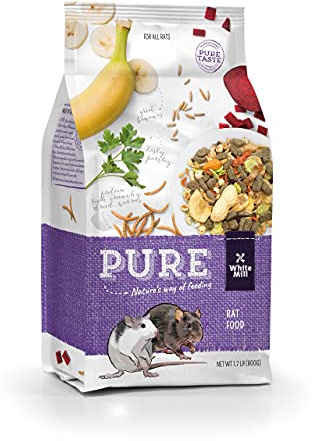 Witte Molen Pure Rat Seed Mixture Peanut & Banana Dry Rat Food (Dumbo, Manx, Dwarf, Rex) (Pure Rat Seed Mixture Peanut & Banana)