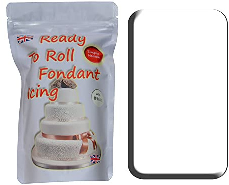 Simply Heaven 240g Regal rollable Fondant Sugarpaste Icing (Gluten free) (White)
