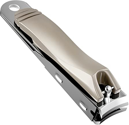 JeoPoom Tagliaunghie Professionale Coppia Unghie in Acciaio Inox Pinza Ad Unghie Per Donne, Uomini, Strumento Di Taglio Professionale Per Preparazione Manicure (Oro)