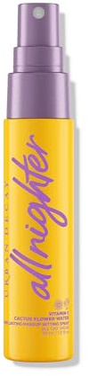 Urban Decay All Nighter Vitamin C Hydrating Makeup Setting Spray for Face (Travel Size), Transfer-Resistant, Waterproof, 16 HR Wear, Vitamin C & Cactus Flower Water, Illuminated Finish - 4 fl oz