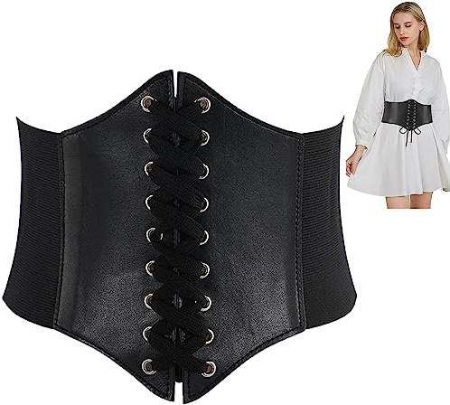 Cinturón Corset Pirata Mujer,Ancho Cinturón Elástico Atado para niñas 1PC