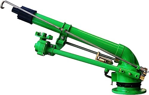 Aspersor De Impulso Profesional, Rociador De Agua De Varilla De Vórtice De Turbina Agrícola De 2 , Rotación Automática De Transmisión De Engranajes 360, Rango De Agua De 28-60 M, para Patio Grande