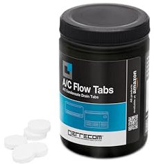 ERRECOM A/C Flow Tabs, A/C Condensate Drain Tabs, Prevent the growth of algae, mucilage, slime, and remove bad odours from the air conditioning system, 40 tablets, 8 grams each