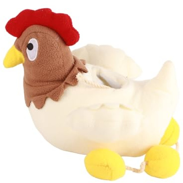 KIMISS Jouet en Peluche pour Chien, Poule, pour Renifler et Entraînement Mental, Jouet à Mâcher pour Chiens, Fournitures Interactives pour Animaux de Compagnie