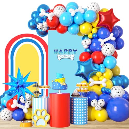 Kit Ghirlanda Arco Palloncini Festa Paw Palloncini Compleanno Dog Palloncini Alluminio Decorazioni a Tema