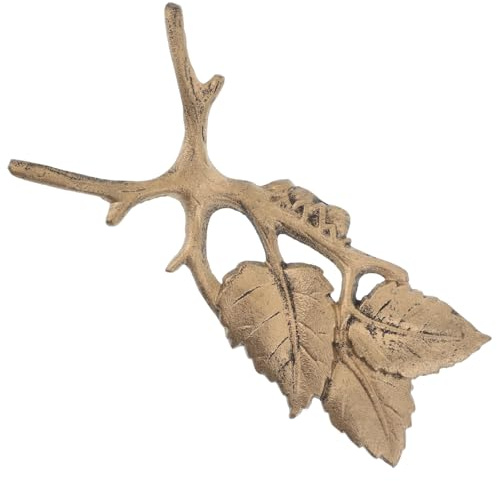 LALAFINA Descalzadora de Hierro Fundido Diseño de Rama de Árbol Dorada, Herramienta Estable para Quitar Botas en Interiores y Oficina, Escultura Decorativa Única