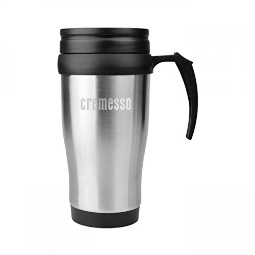 Cremesso Thermobecher Kaffee Aufbewahrung 400ml Verschlussklappe Isolierend