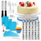 106 Pcs Kit de pâtisserie Plateau Tournant de Gâteau DIY Ustensiles Kits Décoration pour Glaçage, Déco, Poches, Douilles ect (106PCS)