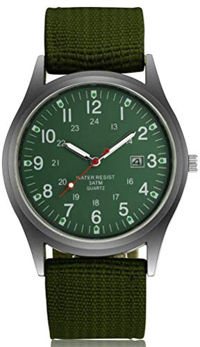 Macabolo Mode Herrklockor Luminous Glow In The Dark Lyx Militärklocka Army Casual Dial Calendar Sport Quartz Watch