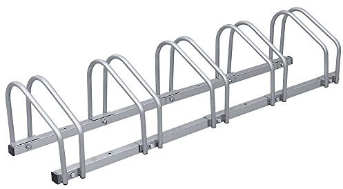 Sonnewelt 1x Aparcamiento para Bicicletas Suelo y Pared Múltiple Aparcamiento Soporte para Aparcar para 5 Bicicletas Uso Interior y Exterior