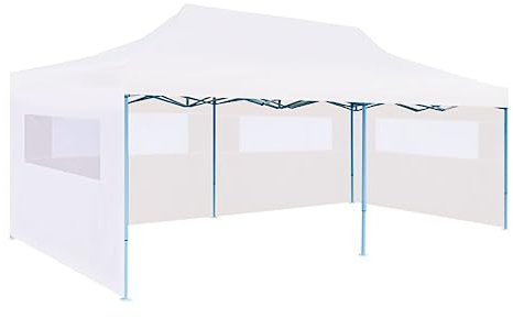 ANNLERA Tenda Pop-Up è Pieghevole Bianco Tenda da Giardino Tenda Padiglione Pop Up Tende per Gazebo Esterno Gazebo Esterno Resistente Tende per Esterno Gazebo da Giardino 291x580x315 cm