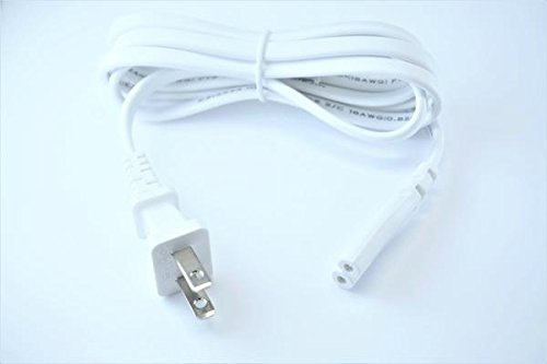 OMNIHIL [UL Listed] White 5 Feet Long AC Power Cord Compatible with iRobot Roomba Vacuum Charger Dock 17070 17064 e5 e6 I7 Power Cord Cable