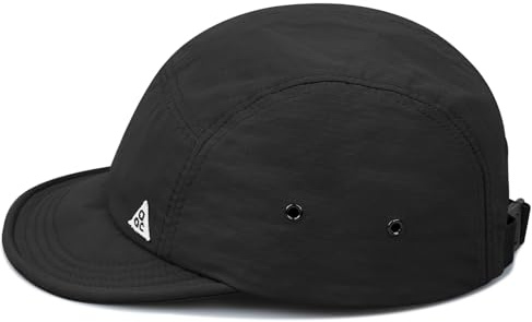 Clakllie Quick Dry Short Brim Hats for Men 5 Panel Running Hat Waterproof Baseball Cap Outdoor Hiking Hat Flat Bill Cadet Cap,DDY1-Black