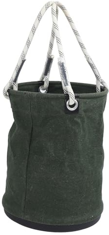 Seau en Toile, Sac à Outils en Toile 40x30 Cm Portable pour l'entretien électrique à Haute Altitude (Green)