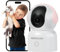 AKINGUAR Telecamera Wi-Fi Interno 2K, 3MP HD Videocamera Sorveglianza, 355°Pan/Tilt IP Camera, Tracciamento del Movimento con Rilevamento Umano, Audio Bidirezionale, Funziona con Alexa, Rosa