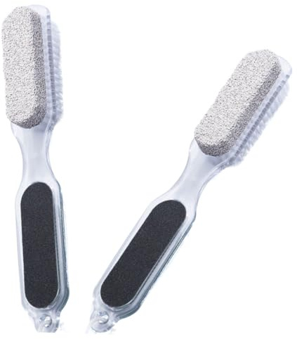 Healeved 2pezzi Kit Pedicure Con Rasp e Spazzola Per Unghie Rimozione Sicura Di Calli e Morta Include Pietra Pomice Per Esfoliazione e Cura Dei Piedi Design Ergonomico Per Uso Facile