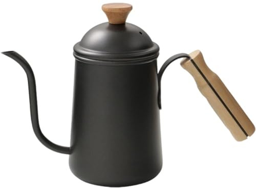 HiyyFloy Cafetera De Goteo De Acero Inoxidable De 650, Antiadherente, con Largo Y Estrecho, para Café Vertido