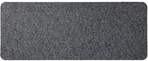 ANRO Skoparkeringsplats dörrmatta halkfri dörrmatta smutsfångande matta inomhus ren entrématta smal droppmatta för entré enfärgad grå 35 x 100 cm