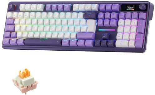 Redragon K762 Pro Clavier Mécanique AZERTY sans Fil Écran TFT et Molette