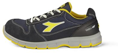 Utility Diadora, Scarpe Antinfortunistiche Unisex, RUN TEXT LOW S1PS FO SR ESD, colore DARK NAVY/DARK NAVY, taglia 42