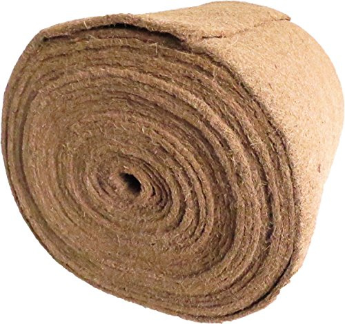 Tapis en coco 100% coco, 0,5 m de large, 20 m de long, env. 7 mm d'épaisseur (EUR 7,45/m²), tapis pour la culture de cresson et de pousses (microgreens), 100% biodégradable, micro verdures
