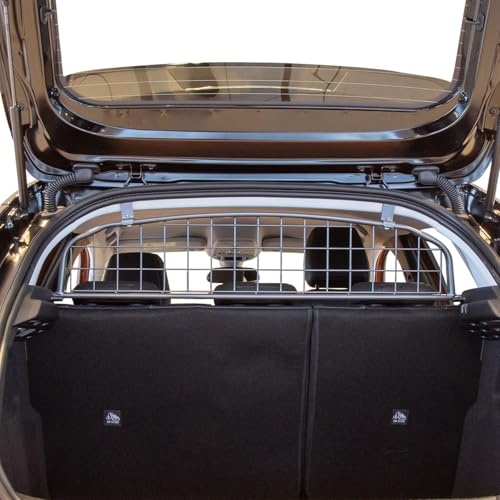 Travall Hundegitter für Peugeot 208 2019+, fahrzeugspezifisches Trenngitter für den Kofferraum aus Stahl, passgenau für sicheren Hundetransport