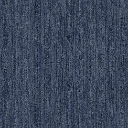 Muriva Indra Texture Blue Silver Wallpaper 154125 - Plain Glitter