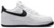 NIKE Herren Air Force 1 '07 Sneaker, Weiß/Schwarz/Weiß, 43 EU