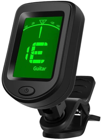 Disot Afinador de Guitarra Universal Ukelele Bajo Violín Afinador Electrónico 12 Tonos Accesorios Instrumentos Musicales