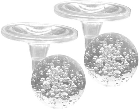 BESPORTBLE Lot de 2 supports à bulles de savon - Boule de cristal pour fontaine, divination - Boule de cristal de rechange - Décoration de la maison - Fontaine de table - Boule de cristal 3D