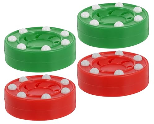 ELAYARD Set da 4 Dischi da Hockey su Strada in Plastica per Allenamento Palle da Hockey su Ghiaccio per Pratica Indoor e Outdoor Accessori Sportivi per Partite