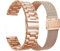 VIGOSS Metall und Masche Loop Armband Kompatible Mit Samsung Galaxy Watch 7 6 5 4 FE 40mm/44mm 5 Pro 45mm Classic 42mm/46mm/43mm/47mm,2er Pack Damen Edelstahl 20mm Uhrenarmband-Roségold