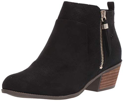 Dr. Scholl's Shoes womens Brianna Ankle Boot, Black Microfiber, 7.5 US