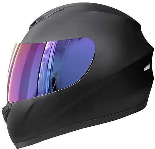 Zorax ZOR-819 Matt Black L (59-60cm) Full Face Motorbike Motorcycle Helmet Road Legal ECE 2206 + Iridium Visor