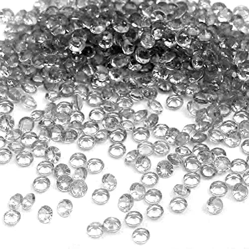 1000 pezzi - Cristalli decorativi in acrilico, diamanti 4mm, glitter, decorazione da spargere, gioielli da tavolo, scintillanti, pietre decorative, cristalli, confetti, diamanti per decorazioni