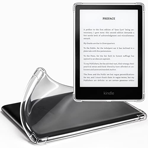 CoBak Clear Hülle für Kindle Paperwhite Durchsichtige - 6,8 den Kindle Paperwhite 11. Generation 2021 und Signature Edition (Modell Nr. M2L3EK/ M2L4EK), Leichte Kratzfeste Weich