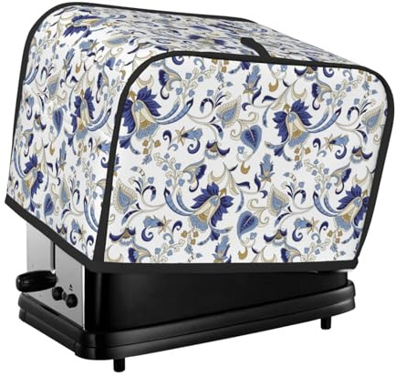 Copertura per tostapane a 2 fette, impermeabile, con tasche, per piccoli elettrodomestici da cucina, protezione dalle impronte digitali, lavabile in lavatrice